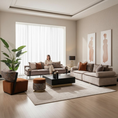 Komplett Canapé Garnitur 431 Stoffverdeckt Fotell Sofas Grupp Gro Tisch