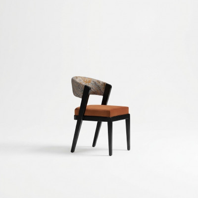 Kichemiwwelen Iesszëmmer Still Still Set 6er Set Still Orange Grupp Holz