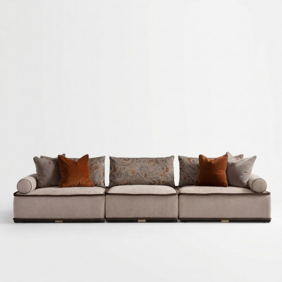 Viersëtzer Canapé 4 Sëtzer Couch Stoffcanapé Polstercanapé Modern Antrazit.