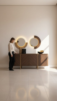 Garnitur Sideboard Spigel Kommode Set Kommode Braun Holz Iesszëmmer