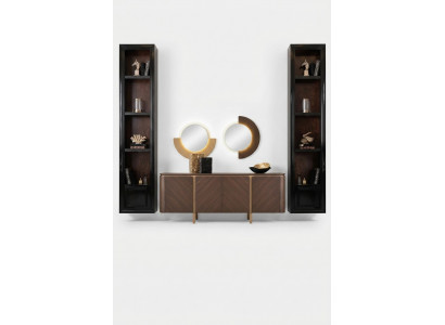 Garnitur Sideboard Spigel Kommode Set Kommode Braun Holz Iesszëmmer
