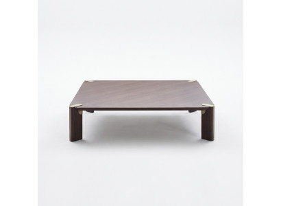 Canapé Table Säitendësch Wunnzëmmer Kaffisdësch Brong Holz Dësch