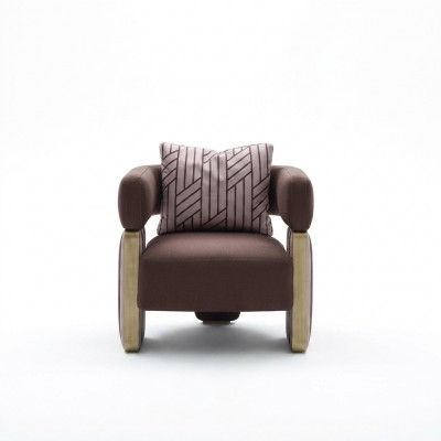 Cocktailsfauteuil Fauteuil Einsitzer Wunnzëmmer Clubfauteuil Wäiss Stoft Sëtz