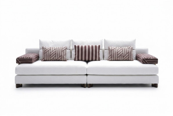 Canapé 4 Plazen Stoffsofa Canapé 4 Plazen Polstersofa Wäiss Canapéen Modern