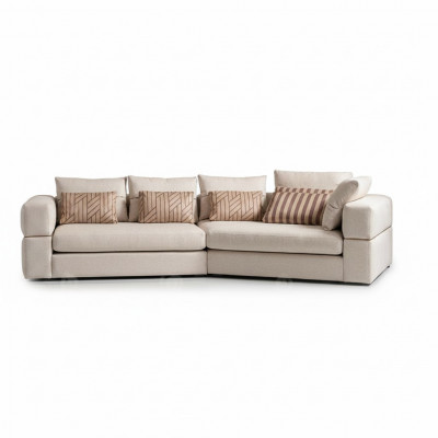 Ecksofa Stoffssofa Polstersofa Béisch Sofas Modern Wunnzëmmer Design