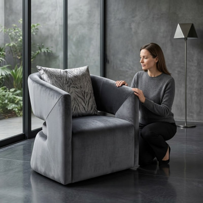Fotell Cocktailfotell Polster Einsëtzer Sëtz Luxus Clubfotell Gro