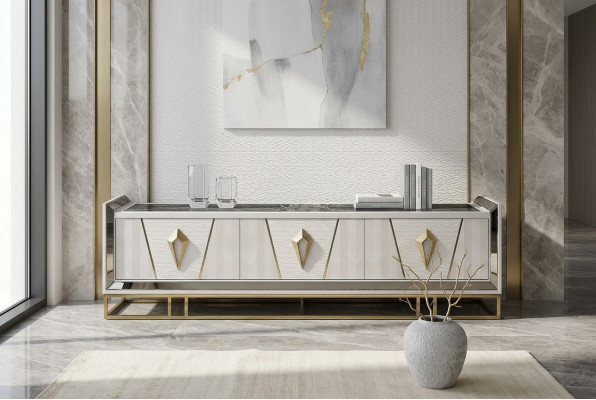 Sideboard RTV Lowboard Fernsehstänner Holz Gro Wohnzimmer Dësch Modern