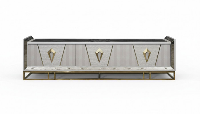 Sideboard RTV Lowboard Fernsehstänner Holz Gro Wohnzimmer Dësch Modern