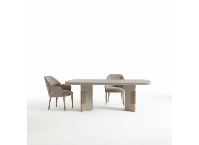 Iessgrupp Iesszëmmer Garnitur Iesseck Iessdësch Still Set 7tlg Beige