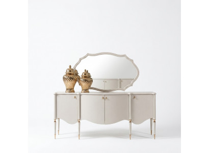 Grupp Sideboard mat Spigel Anrichte Schaf Holz Beige Kommode Set