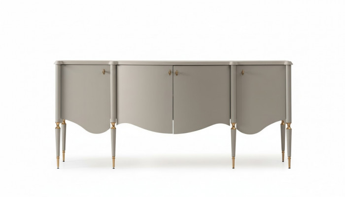 Anrichte Kichenbuffet Schaf Holz Beige Kommode Iesszëmmer Miwwelen