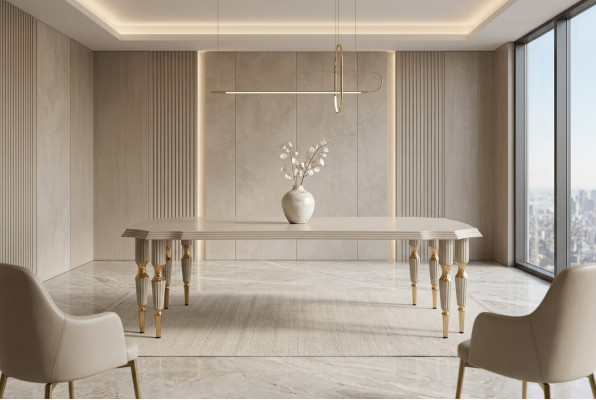 Luxus Wunnzëmmer Couchtisch Design Wunnzëmmermiwwelen Kaffisdësch Faarf Beige Nei