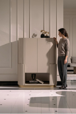 Barschaf Schaf Holzschaf Holz Bar Beige Gedrénks Wunnzëmmer