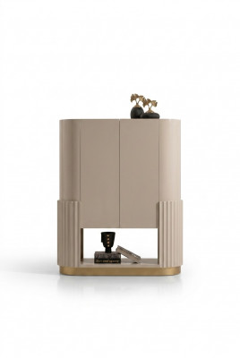 Barschaf Schaf Holzschaf Holz Bar Beige Gedrénks Wunnzëmmer