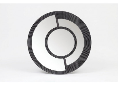 Wandspigel Ronn Spigel Dekorativ Modern Design Wunnzëmmer Schwaarz