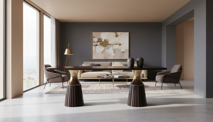 Iesszëmmerdësch Iessdësch Dësch Schwaarz Holzdësch Iesszëmmer Design
