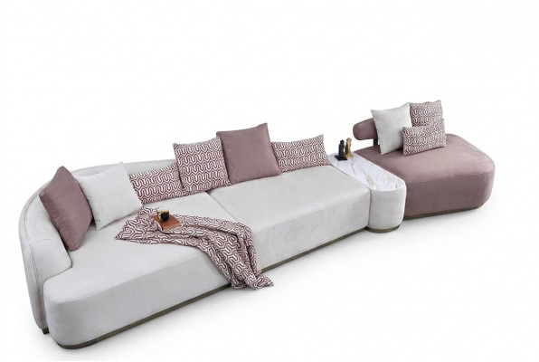 Wunnlandschaft Stoffsofa Rosa Grousst Sofa Polstersofa Modern Sofen