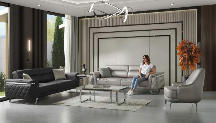 Luxus Sofagarnitur Dräisëtzer Fotell Stoffsofa Gro Polstersofa Sofas
