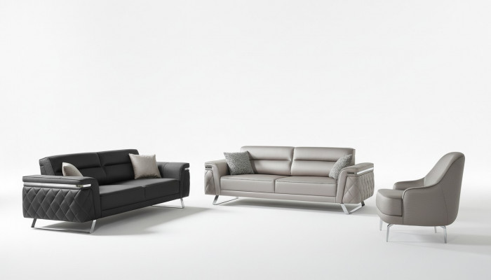 Luxus Sofagarnitur Dräisëtzer Fotell Stoffsofa Gro Polstersofa Sofas