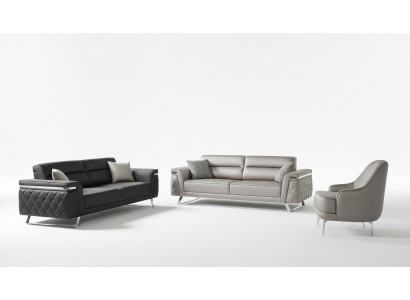 Luxus Sofagarnitur Dräisëtzer Fotell Stoffsofa Gro Polstersofa Sofas