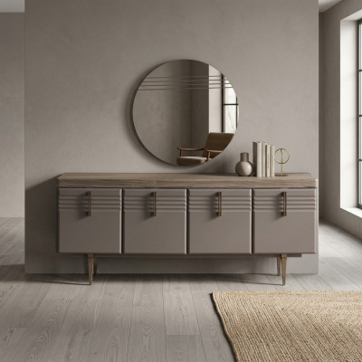Sideboard Anrichte Gro Schaf Spigel Kommode Holz Garnitur Kommode