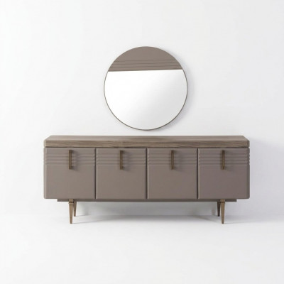 Sideboard Anrichte Gro Schaf Spigel Kommode Holz Garnitur Kommode
