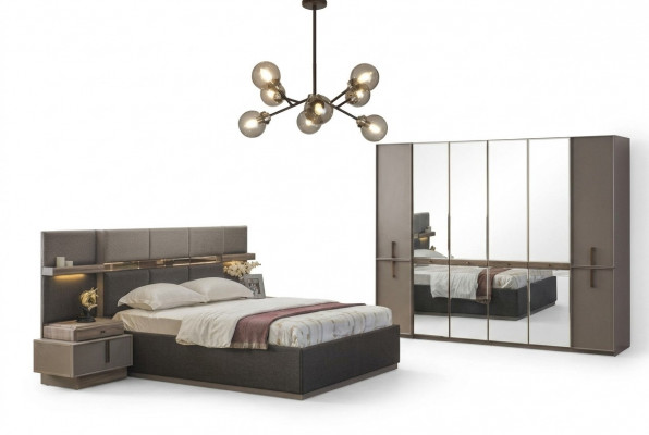 Schlofkummer Saz Duebelbett Bett Nuetsdëscher Schaf 4 Deeler Gro