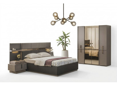 Duebelbett Komplett Schlofzëmmer Bett 4-deelech Gro Nueschtstiescher Schaf