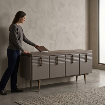 Sideboard Anrichte Holzschaf Kommode Schaf Holz Gro Wunnzëmmer