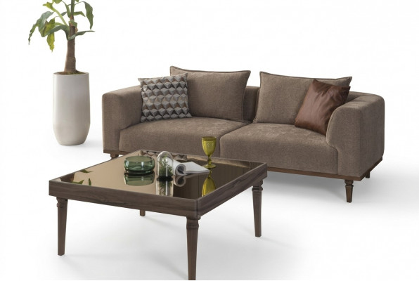 Dräisëtzer Sofa 3 Sëtzer Stoffssofa Polstersofa Gro Modern Stoff Nei