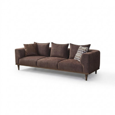 Viersëtzer Sofa 4 Sëtzer Canapé Brong Stoffsofa Polstersofa Modern