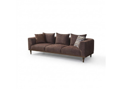 Viersëtzer Sofa 4 Sëtzer Canapé Brong Stoffsofa Polstersofa Modern