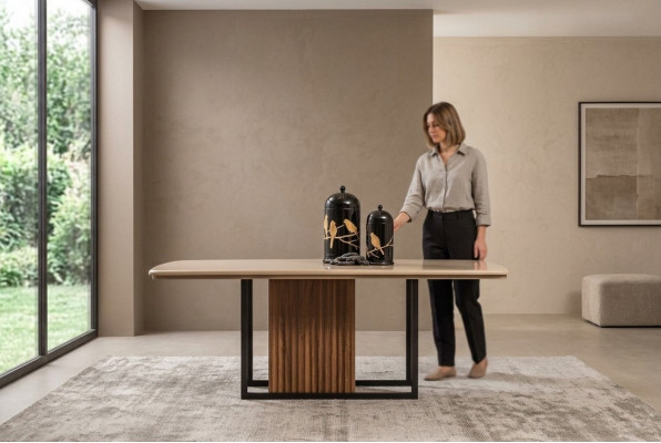 Iessdësch Dësch Iesszëmmerdësch Holz Braun Modern Iesszëmmer Holzdësch