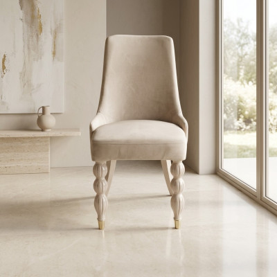 Moderne Iesszëmmer Still Designer Kichen Still x6 Beige Gepolstert Still