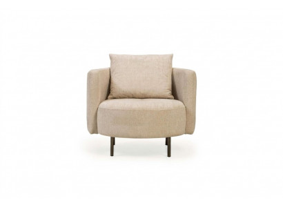 Stoffsass Sëtz Cocktailsass Eenzelstull Beige Designer Sëtz Nei