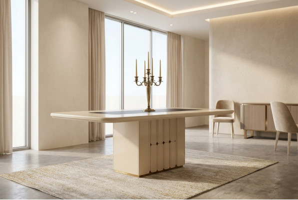 Modernen Iesszëmmerdësch Designer Holzdëscher Iesszëmmer Luxusméiwer