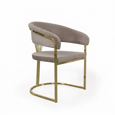 Komplett Iesszëmmer Still Still Kichen Still 6 Stéck Beige Luxus Gold