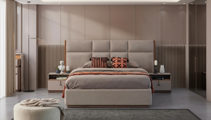 Duebelbett Schlofkummer Bett Nuetsdëscher Gro Set 3tlg Bettkëschten