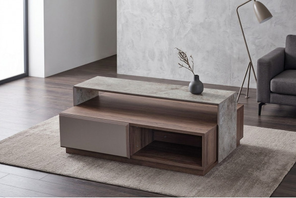 Canapédbord Kaffisdësch Sofa Dësch Niewendësch Dësch Wunnzëmmer Gro