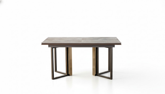 Iesszëmmerdësch Iessdësch Dësch Iesseck Iesszëmmer Holz Holztablett Grau
