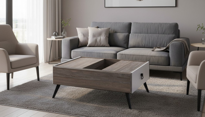 Couchtisch Sofatisch Holz Beistelltisch Kaffeestull Gro Wunnzëmmer