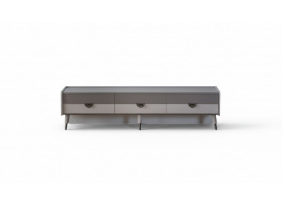 Grau Sideboard Designer Wunnzëmmer TV-Ständer RTV Lowboard Miwwel Nei