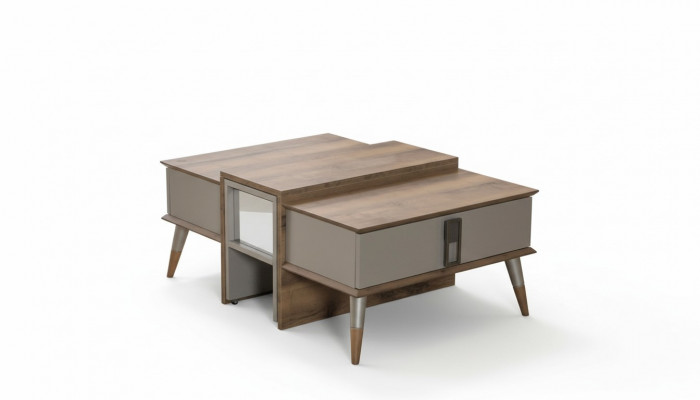 Modernt brazent Couchdësch Kaffisdësch Designer Sofadësch Säitendësch