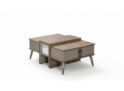 Modernt brazent Couchdësch Kaffisdësch Designer Sofadësch Säitendësch
