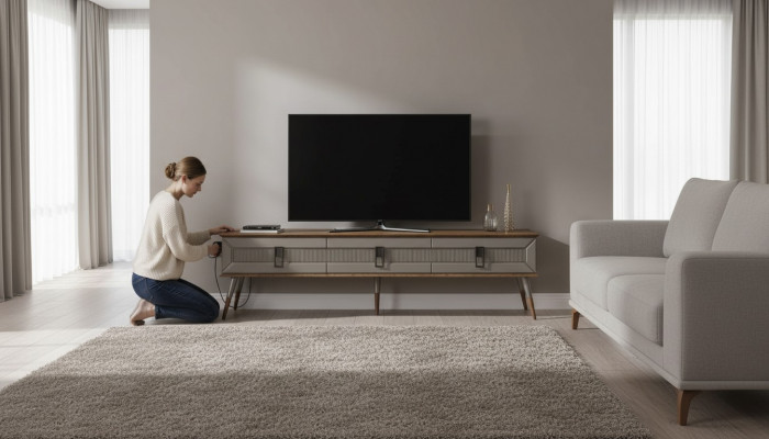 Modern Sideboard Luxus Wunnzëmmer Miwwelen Designer Holz TV-Stänner