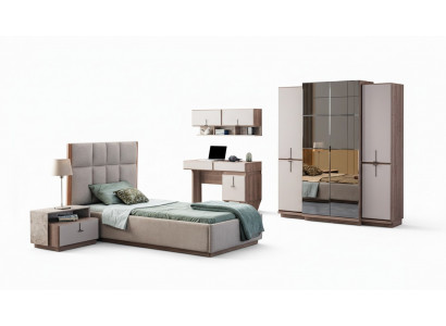 Moderne Kannerzëmmer Miwwelen Designer Bett Schreifdësch Mauerbau nei