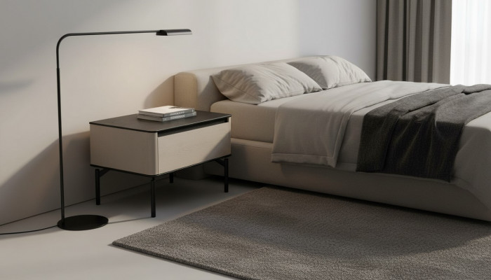 Wäissen Nuetsdësch Designer Modern Kannerzëmmer Miwwelen Nuechtkonsol Nei