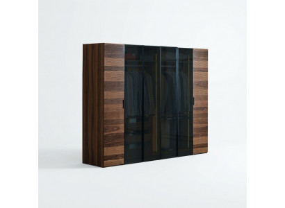 Moderne Schlofkummer Kleederschaf Designer Glas Schaf Luxus Miwwelen