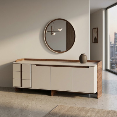 Modern Sideboard Designer Wunnzëmmer Kommoden Luxuriéisen Schaf 2-deeleg.