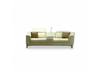 Beige Zwee-Sëtzer Designer Sofa 2-Sëtzer Wunnzëmmer Luxuriéis Sëtzméibel
